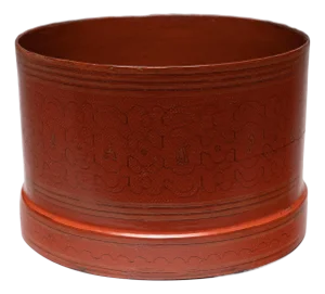 Burmese Yun Lacquer Container, C. 1900