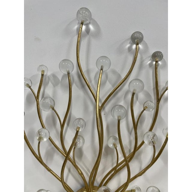 Contemporary Currey & Company Two-Light Wall Sconce For Sale - Image 3 of 7