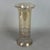 Double Artistic Glass Vase in Amber with Gold Leaf Crackle from Velab Artigiani del Vetro, 1970s For Sale - Image 6 of 11