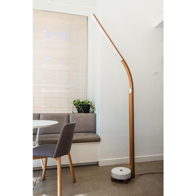Rare Counterweight floor lamp designed by Gregory Buntain of Fort Standard for Roll & Hill, produced in 2017. A sculptural...