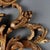 Wood Italian Wall Lamps in Lacquered Gilded Wood, Set of 2 For Sale - Image 7 of 8