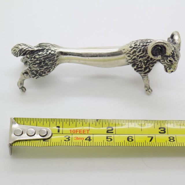 Vintage Italian Silver Aries Spoon Rest, 1980s For Sale - Image 13 of 14