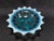 1905 Edwardian Northwood Leaf and Beads Blue Opalescent 7 Inch 3 Footed Bowl For Sale In Philadelphia - Image 6 of 8