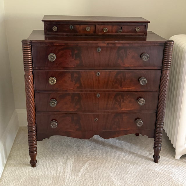 Brown Antique Barley Twist Dresser For Sale - Image 8 of 10