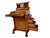 Victorian English Davenport Burl Wood Desk with Secret Compartment For Sale - Image 5 of 10