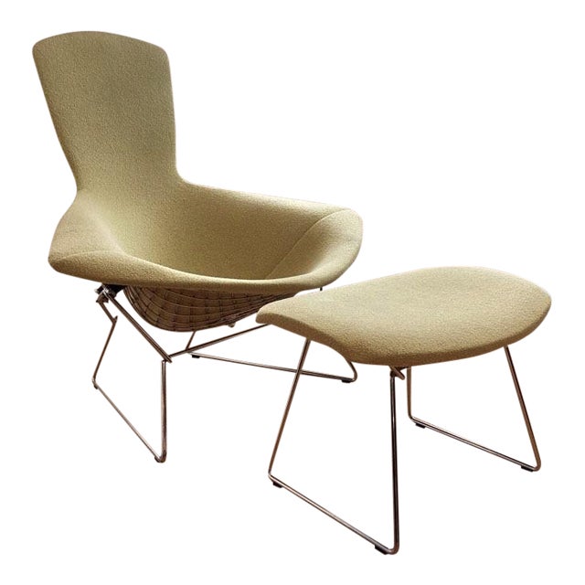 Knoll Bertoia Bird Chair Ottoman Chairish