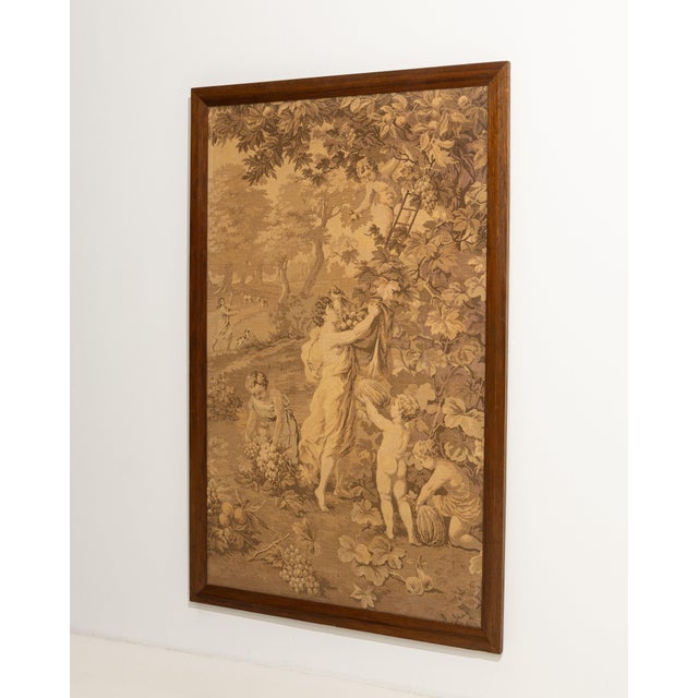 1900 - 1909 France Sienna Tapestry Wall Hanging For Sale - Image 14 of 15