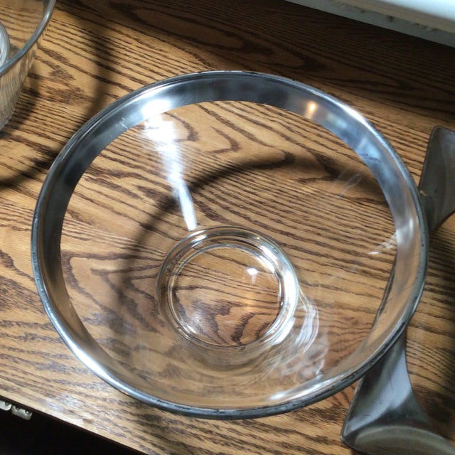 Mid-Century Modern Dorothy Thorpe Silver Rim Serving Entertainment Assorted Set of 8 For Sale - Image 9 of 13