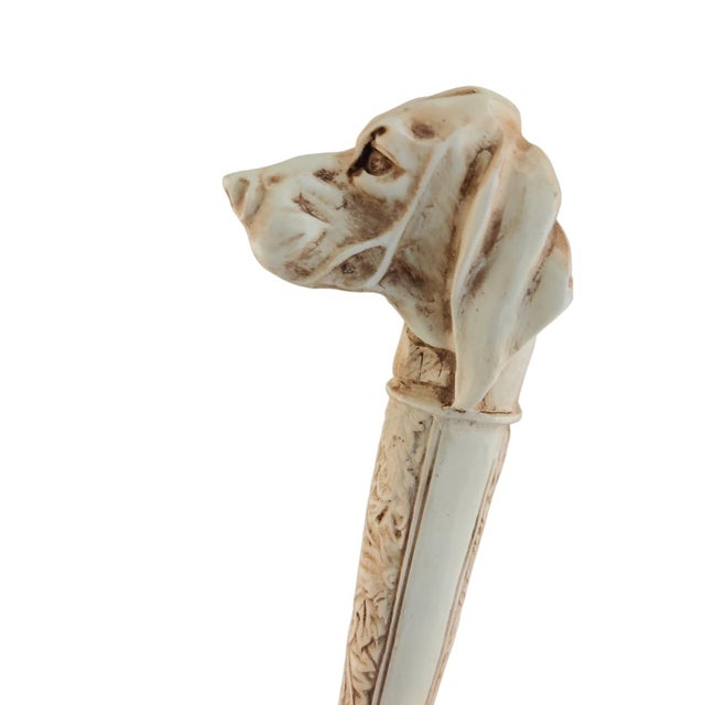 Vintage Figural Dog Head Magnifying Glass For Sale - Image 9 of 12