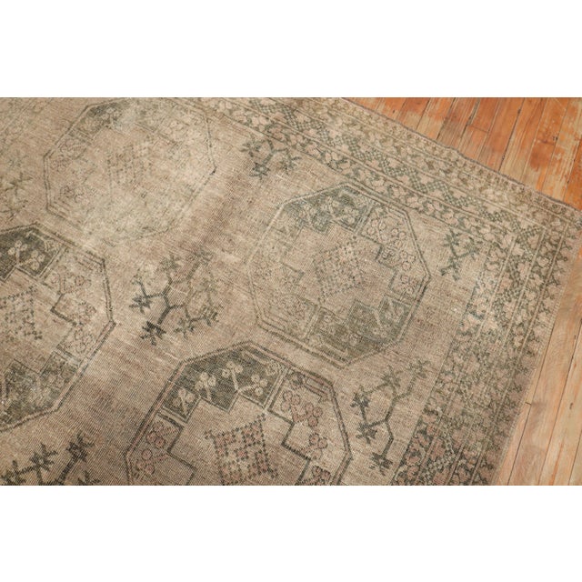 Early 20th Century Antique Zabihi Collection Tribal Square Ersari Rug For Sale - Image 5 of 9