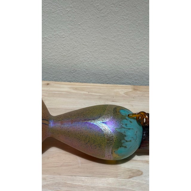 2018 Jack Pine Hand Blown Iridescent Art Glass Sculpture For Sale - Image 9 of 11