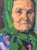 Soviet Woman Portrait, Antique Oil Painting, Ukrainian Artist (1960s) 40-30 For Sale - Image 4 of 6