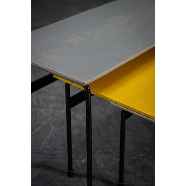 Minimalist Twello Nesting Tables by Martin Visser, 1950s, Set of 3 For Sale - Image 10 of 12