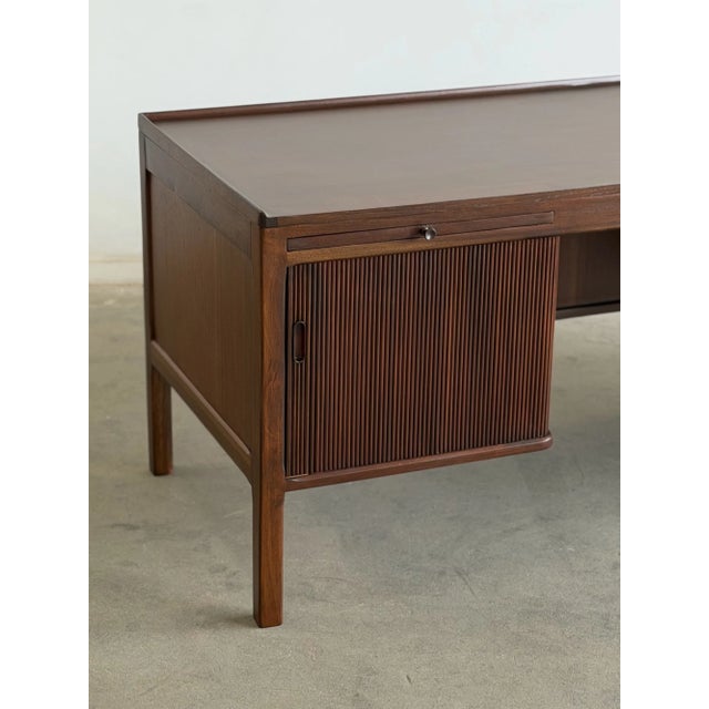 1960s Danish Modern Mohagony Desk For Sale - Image 12 of 16