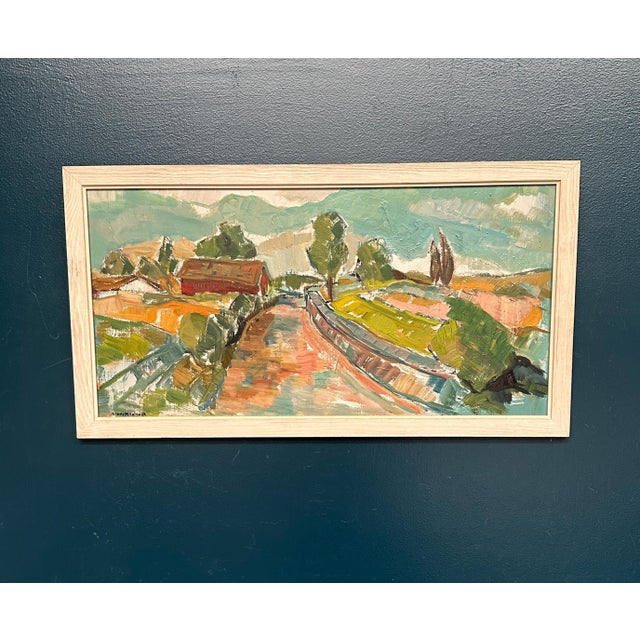 Sture Haglundh, Landscape, 1950s, Oil Painting on Panel, Framed For Sale - Image 15 of 18