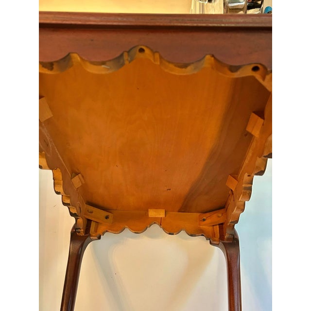 Vintage Queen Anne Mahogany Side or Tea Table For Sale - Image 12 of 12