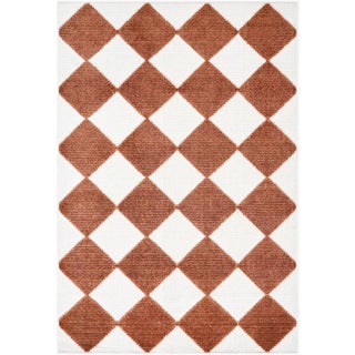 Lyna Washable Rug in Rust, 3x7 For Sale