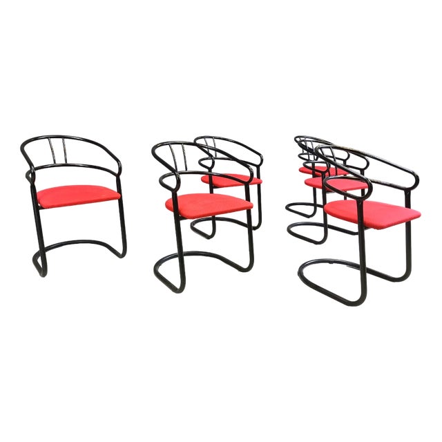 Postmodern Dining Chairs, 1980s, Set of 6 For Sale