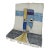 Cubist Abstract Multicolor Handwoven Wool Moroccan Rug For Sale
