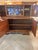 An exceptionally rare and monumental German Art Deco sideboard with its original vitrine top from the early Streamline...