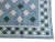 Handmade Cotton Star and Gingham Rug, Blue, White, and Green 8'x10' For Sale - Image 6 of 8