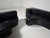Black Lara Sofa in Black Leather by Pamio, Toso and Massari for Stilwood, Italy, 1970s, Set of 2 For Sale - Image 8 of 9