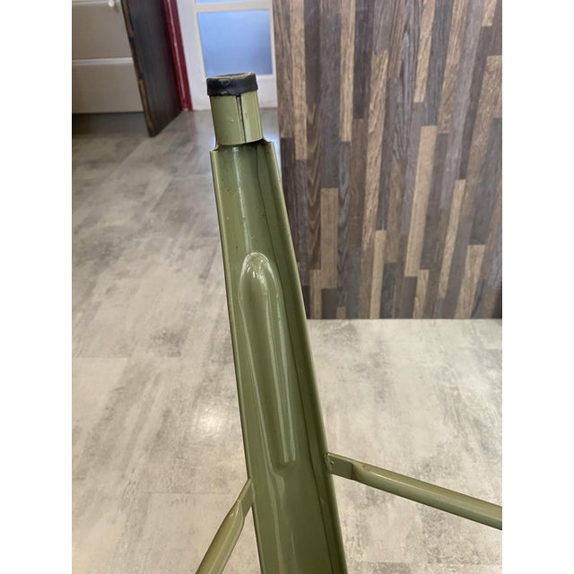 Industrial Olive Green H75 Stackable Bar Stool by Xavier Pauchard for Tolix, 1950s For Sale - Image 12 of 16