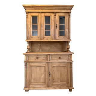 Wilhelminian Style Kitchen Display Cupboard For Sale