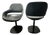 Eva Chairs in Black Leather by Ora Ito for Zanotta, 2009, Set of 2 For Sale