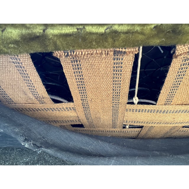 Textile Vintage English Velvet Chesterfield Sofa For Sale - Image 7 of 7