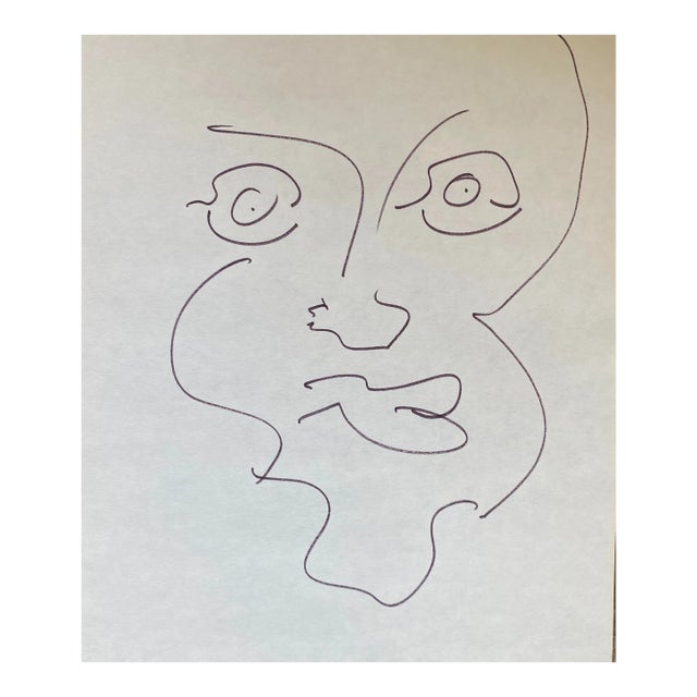 Frank Wallace Portrait Drawing For Sale