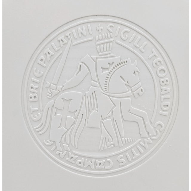 Ceramic Nos - Taittinger France White Corian Multiple Bottle XL Champagne Bath Chiller For Sale - Image 7 of 9