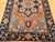 Antique Persian Heriz Serapi Rug, Hand-Knotted Wool, Geometric Pattern, Brick-Red & Blue, 3x3 For Sale In Chicago - Image 6 of 13