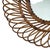 Vintage French Round Rattan Mirror, 1950s For Sale - Image 3 of 11