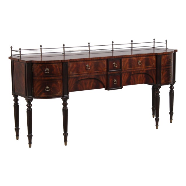 Maitland Smith Flame Mahogany Sideboard For Sale