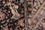 Textile Shabby Chic 1990's Floral Pak-Persian Black/Black Wool Rug - 9'0'' X 12'6'' For Sale - Image 7 of 9