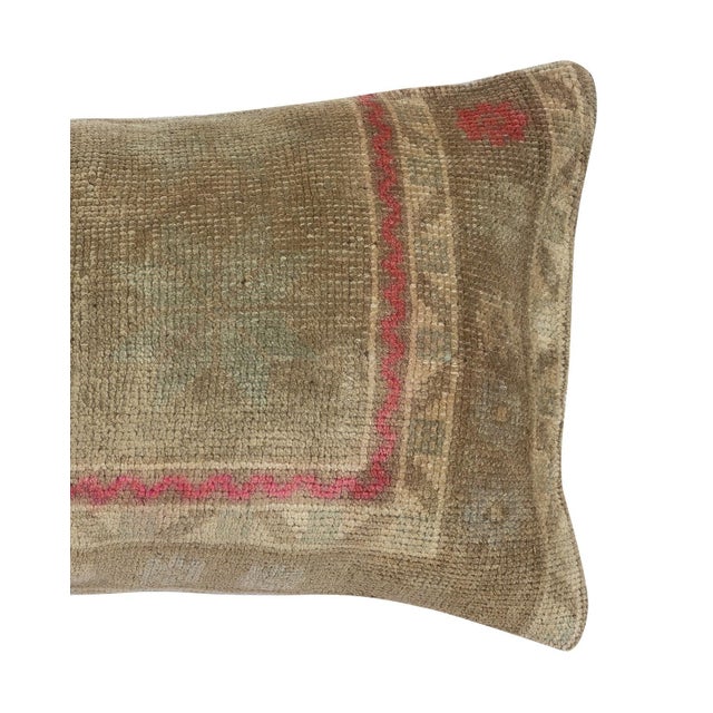 Traditional 16"x28" Vintage Turkish Cushion Cover. Rustic Throw Pillow. Lumbar Pillow Cover For Sale - Image 3 of 4