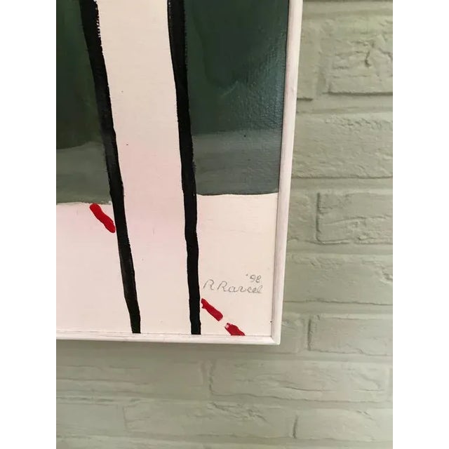 Roger Raveel Belgian flemish artist 1921-2013 Oil on panel painted in 1998 title "facets of the new vision" signed. This...