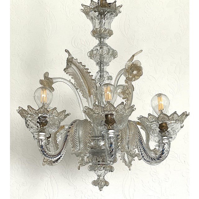Murano Glass Chandelier from Made Murano Glass, 1950s For Sale