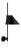 GamFratesi Black 'Yuh' Wall Light for Louis Poulsen For Sale