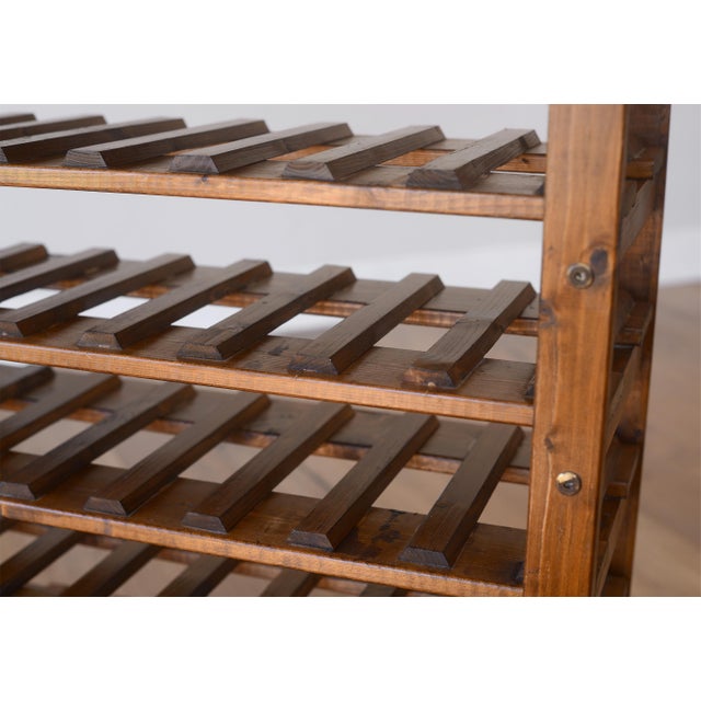 Antique Style 54-Bottle Wine Rack For Sale - Image 9 of 17
