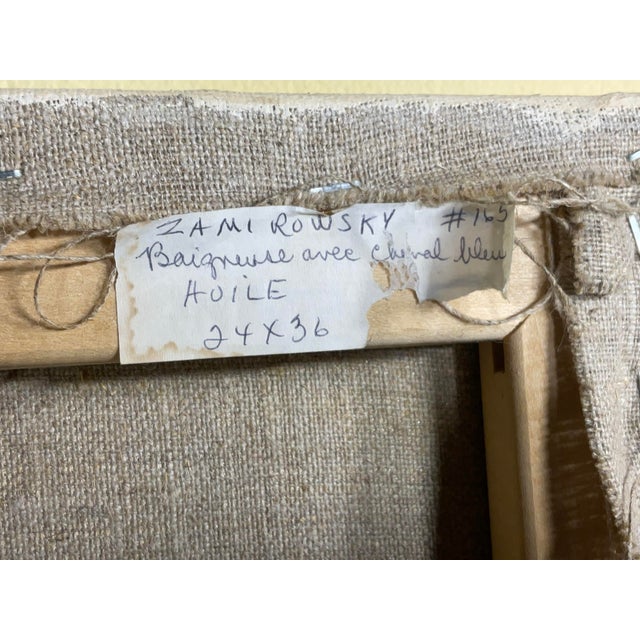 Bathing Ladies Was With Blue Horse / Acrylic on Canvas by Zami Rowsky For Sale - Image 9 of 12