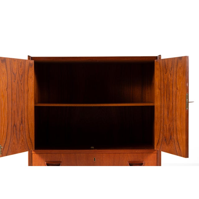 1960s Vintage Danish Teak Cabinet with Drawer, 1960s For Sale - Image 5 of 13