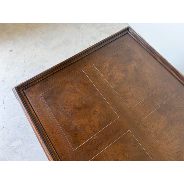 Brown Vintage Henredon Barley Twist Rectangular Coffee Table For Sale - Image 8 of 12