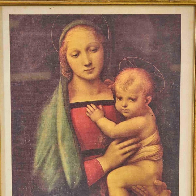 "Madonna del Granduca" print by Raphael, 1960s
