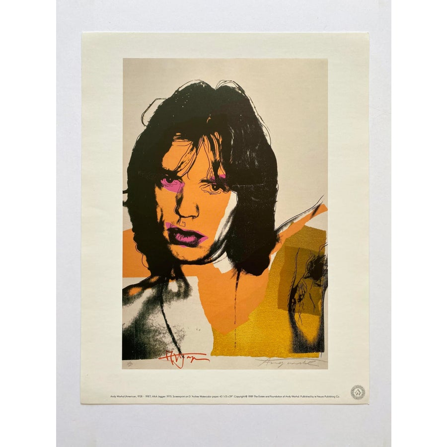 Andy Warhol Estate Vintage 1989 Pop Art Lithograph Print