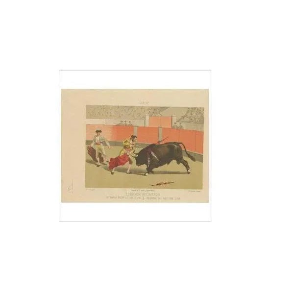 E. Casanova, Bull-Fighting Spain, 1890, Paper For Sale - Image 3 of 5