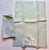 Pair Vintage Pale Pistachio Madeira Linen & Organza Fingertip Towels For Sale - Image 17 of 17