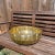 Metal Extra Large Brass Urli Bowl For Sale - Image 7 of 8
