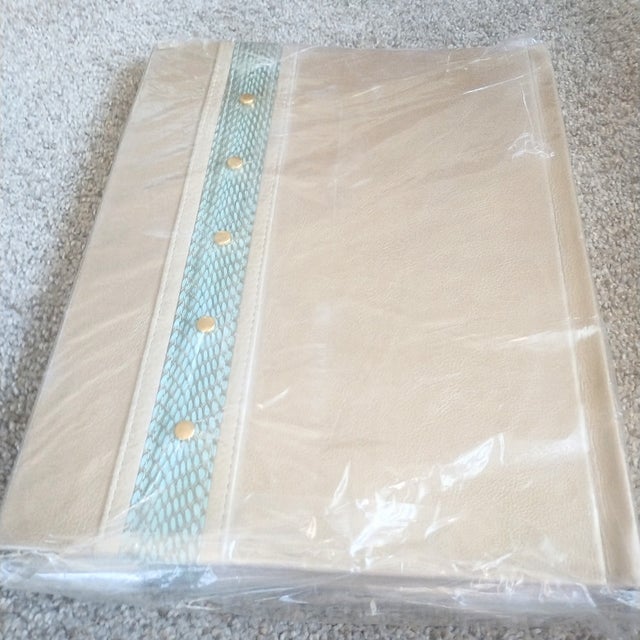 R & Y Augousti, Paris Metallic Leather Photo Album NWT For Sale - Image 12 of 18